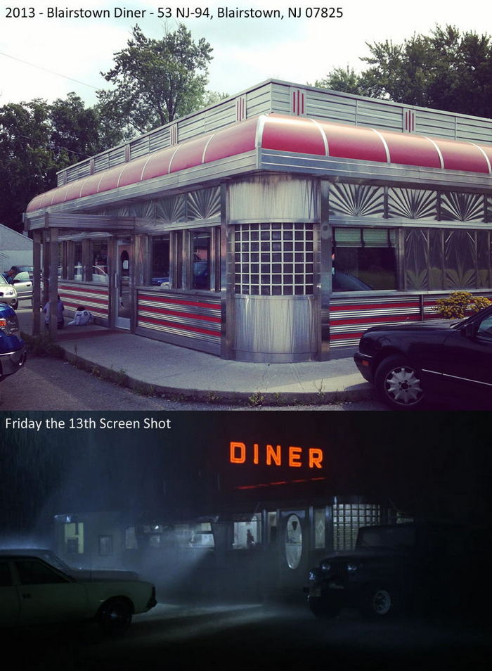 Camp No-Be-Bo-Sco (Camp Crystal Lake from Friday the 13th) - Blairstown Diner 2013 Vs The Movie